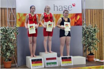 Vize-Europameisterin  2013 im Sumo Svenja Dietz U14 bis 55+ kg n Pnitz S.-H.