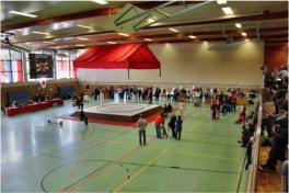 Der Austragunsgring in Pnitz S.-H. fr die Sumo - Europameisterschaft 2013