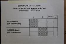 Liste der Kmpfer U14 bis 65 kg auf der EM 2013 in Pnitz